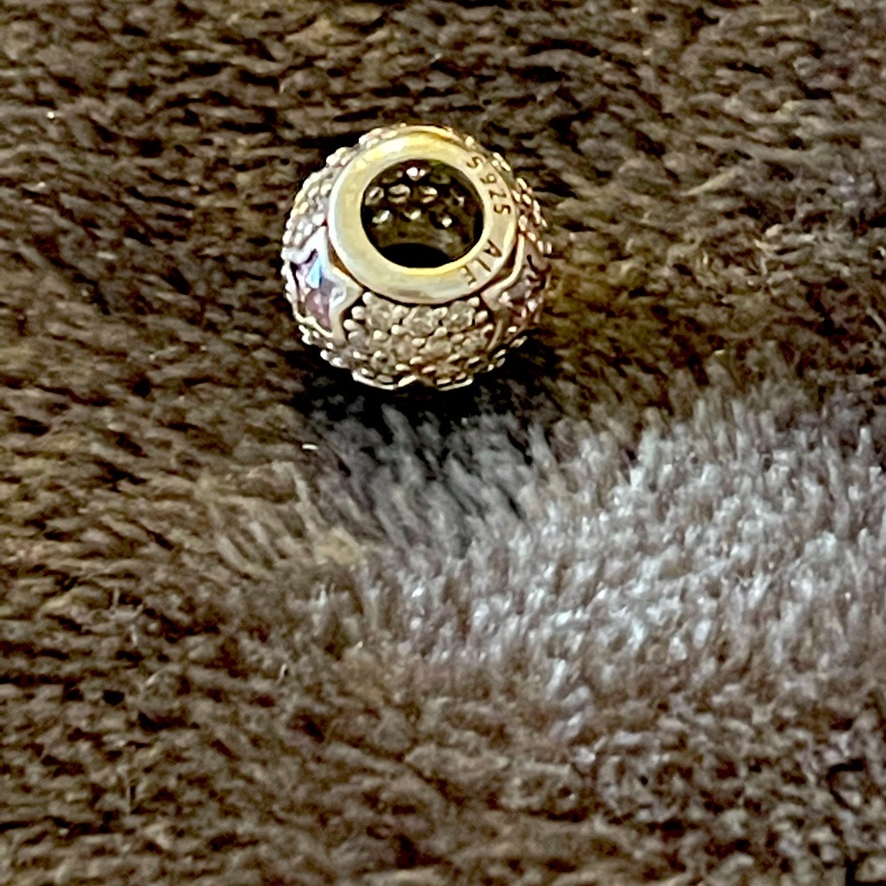 Pandora cz silver star charm